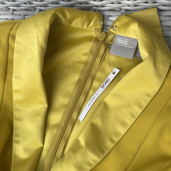 NWT- ASOS DESIGN Plunge Tux Romper Size O - Picture 6 of 13